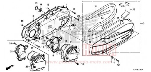 PANNEAU LATERAL GAUCHE NSS125DF de 2015